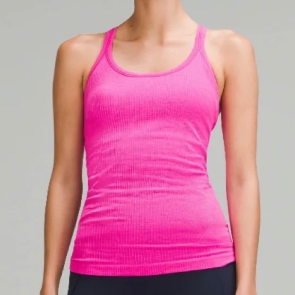 Lululemon Ebb Street Tank size 6 in Pow Pink - RARE